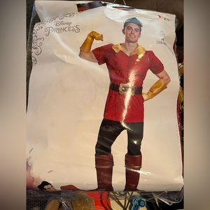 Gaston costume with colonial wig